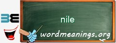 WordMeaning blackboard for nile